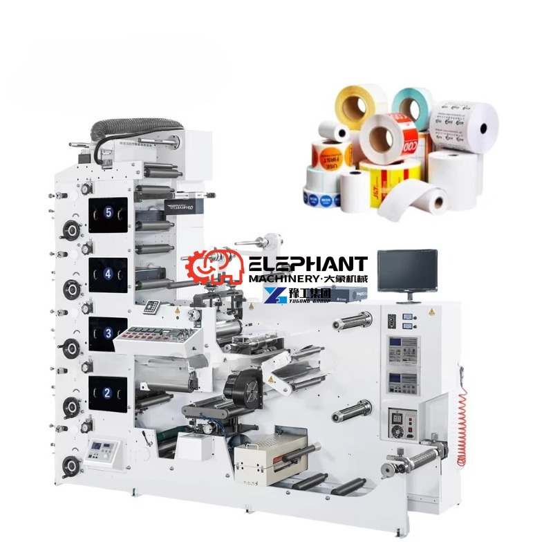Commercial Flexographic Printing - 6 Renkli Otomatik Fleksografik Baskı Makinesi,
