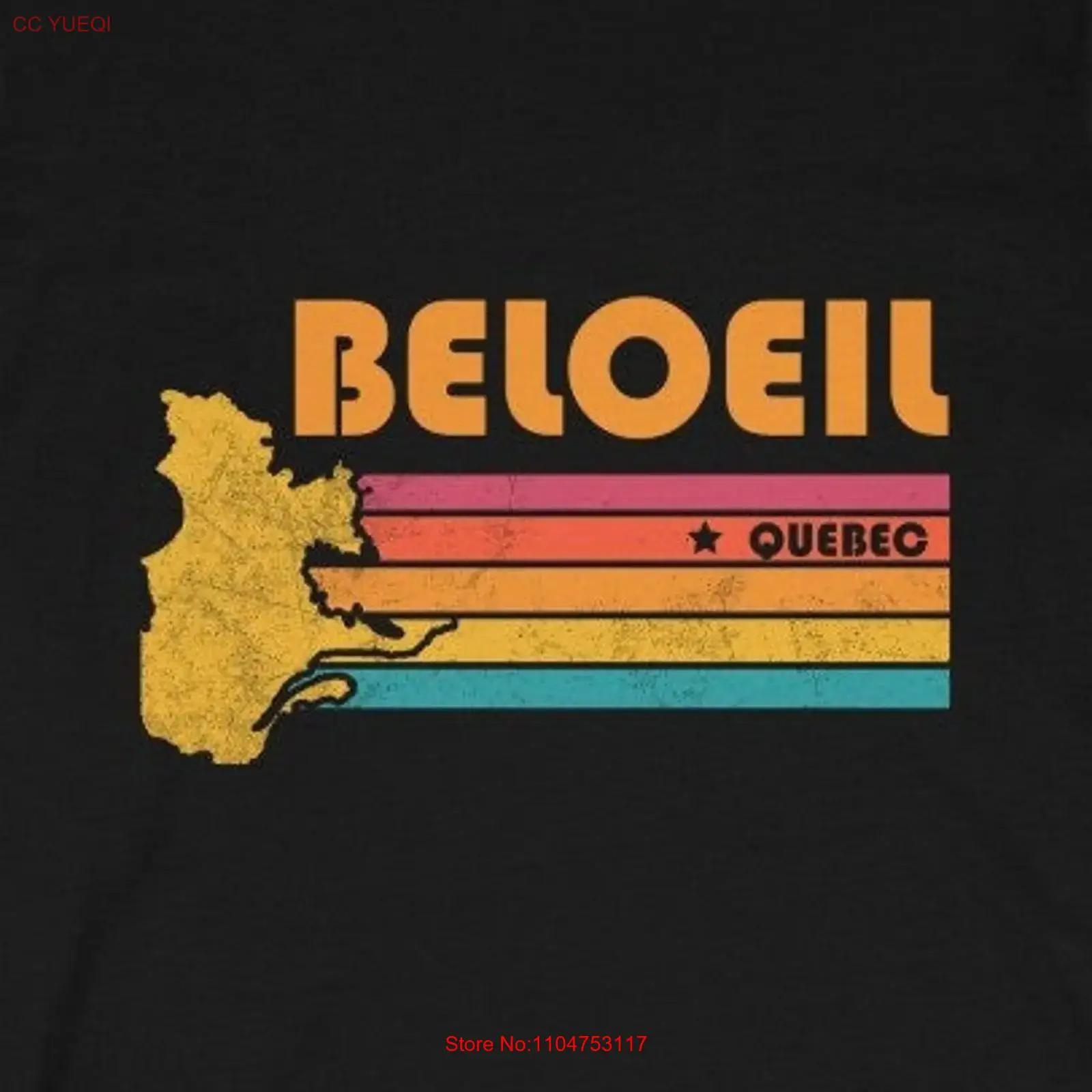 Printing Qc - Beloeil Tişörtü Quebec City Retro Idea