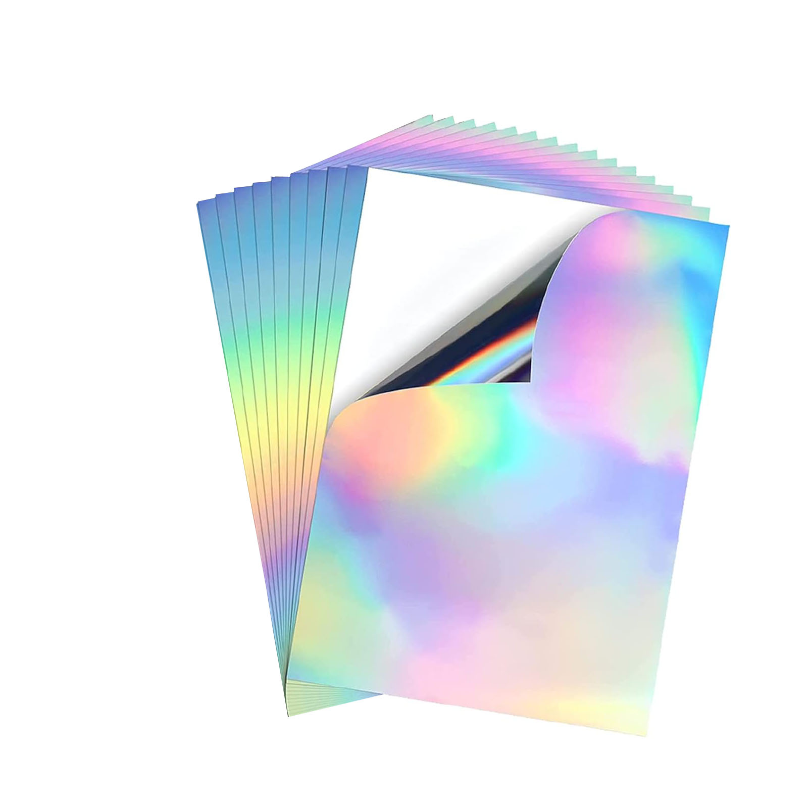 Commercial Vinyl Printing - 10 sayfa A4 Holografik Yazdırılabilir Etiket