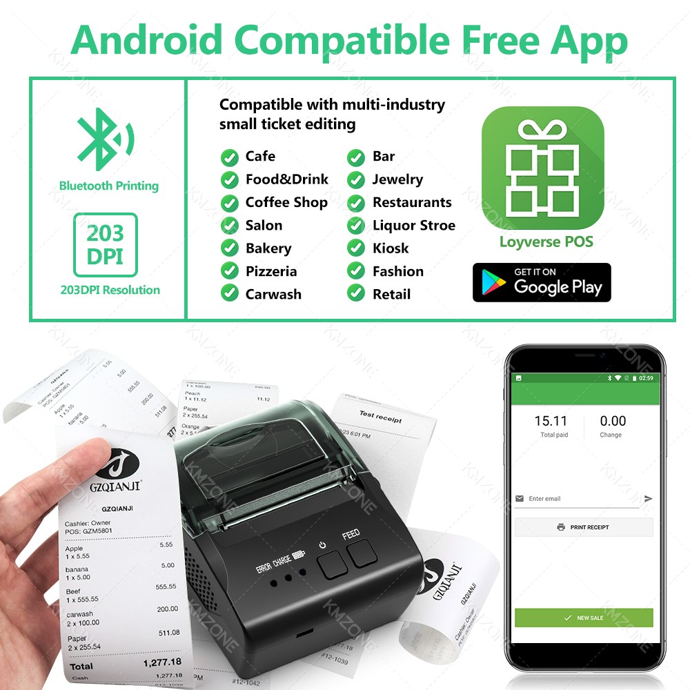 POS makbuzu mobil Mini yazıcı  - Commercial Book Printing Machines incelemesi ve fiyatı
